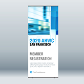 Light weight roll up banner stand